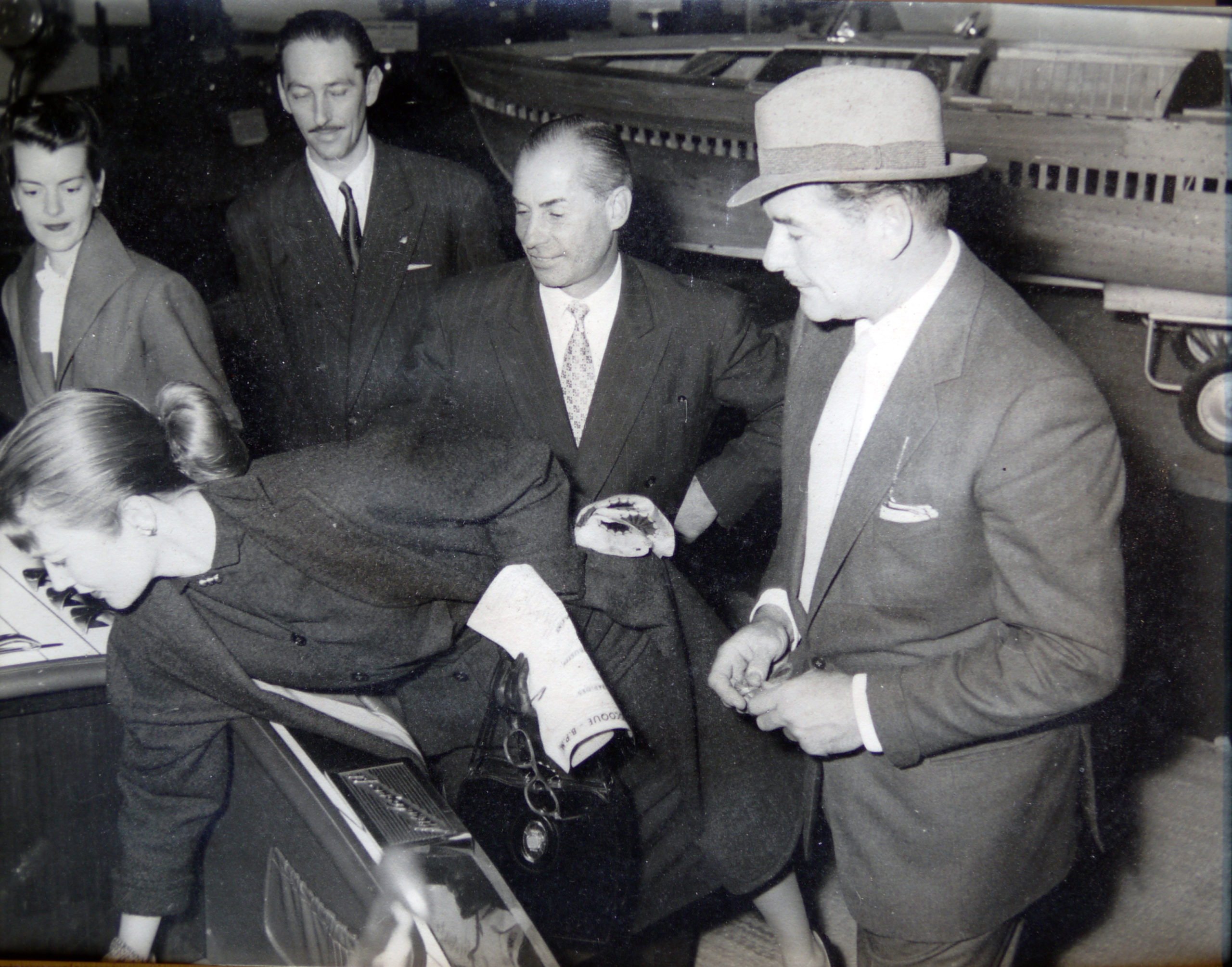 Frantz Liuzzi Errol Flynn runabout 1953